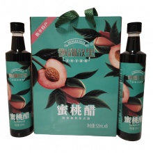 衡湖故里-蜜桃醋-礼盒（520ml*6瓶）