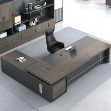 快惠 老板办公桌/总裁桌/经理桌（桌面长200cm*宽80cm、辅台160cm*60cm）